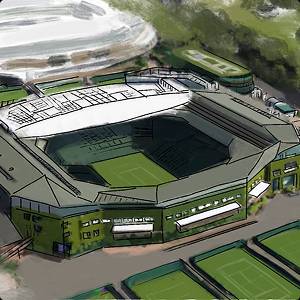 Illustration of Wimbledon Centre Court